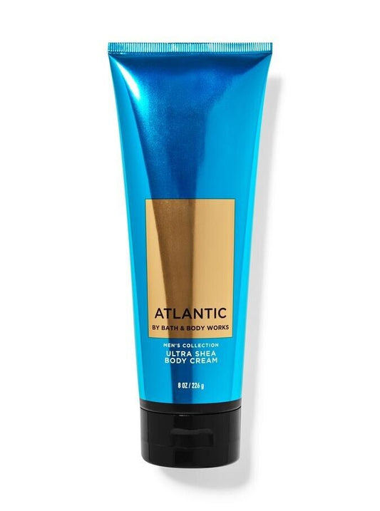 BATH & BODY WORKS ATLANTIC MEN'S COLLECTION ULTRA SHEA BODY CREAM 8 oz / 226 g