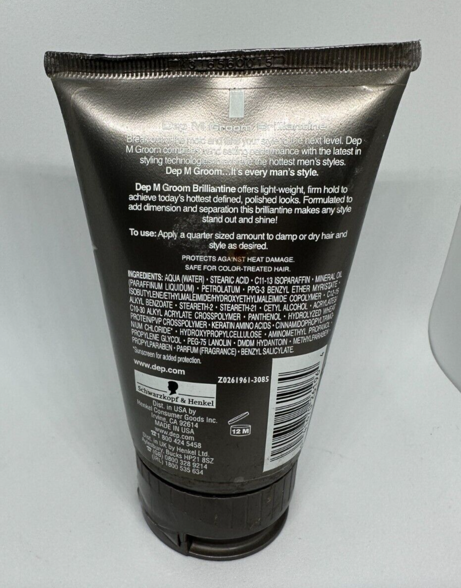 DEP M Groom Brilliantine Mold Flexible Hold 6 *RARE