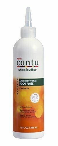 Cantu Refresh Root Rinse with Apple Cider Vinegar and Tea Tree Oil, 12 oz