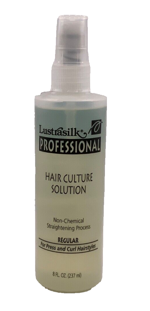 Vintage Lustrasilk Hair Culture Solution for Pressing & Styling Curly Hair 8 oz