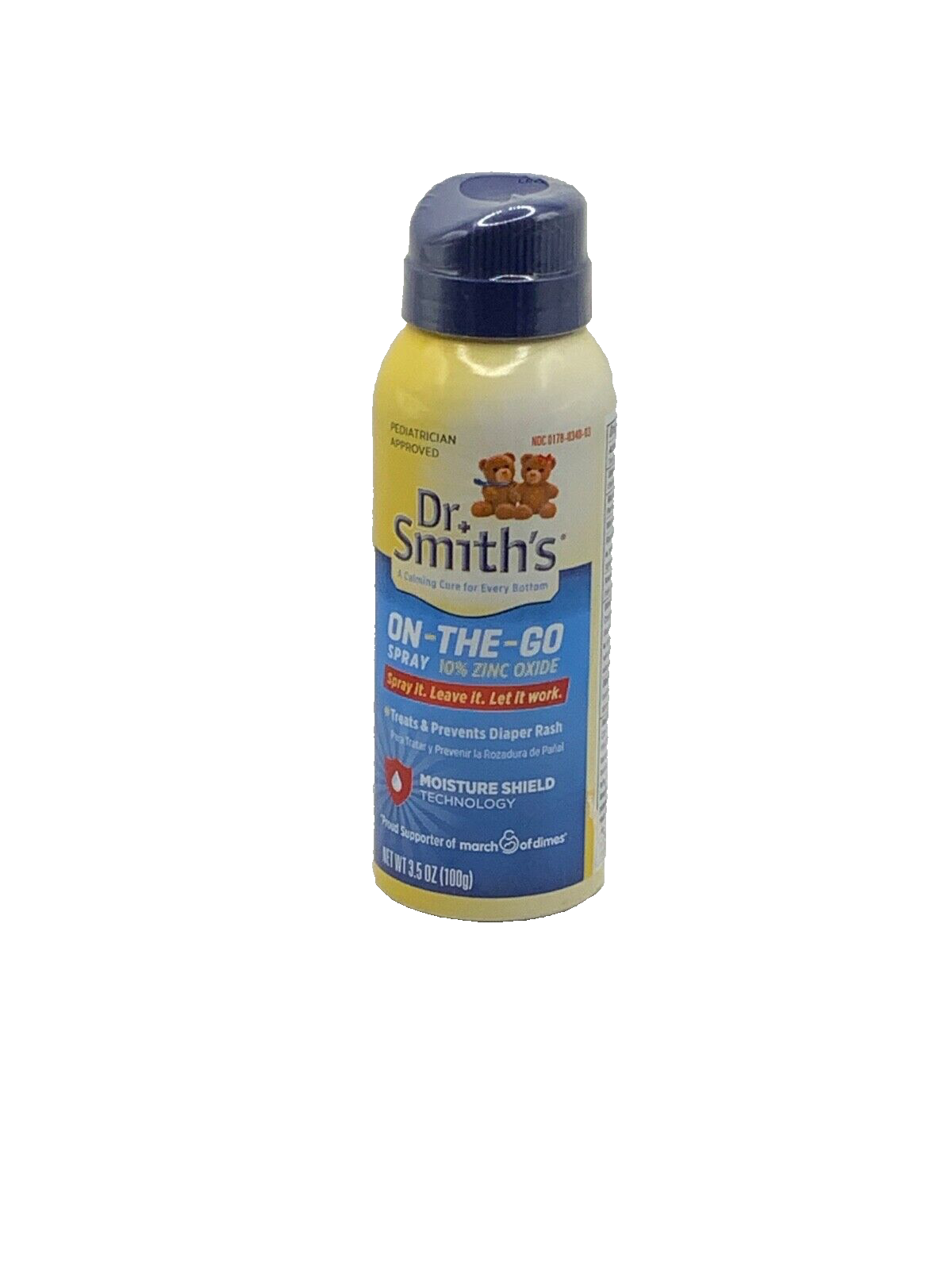 Dr. Smith's On-The-Go Spray Treats & Prevents Diaper Rash 3.5oz New & Sealed