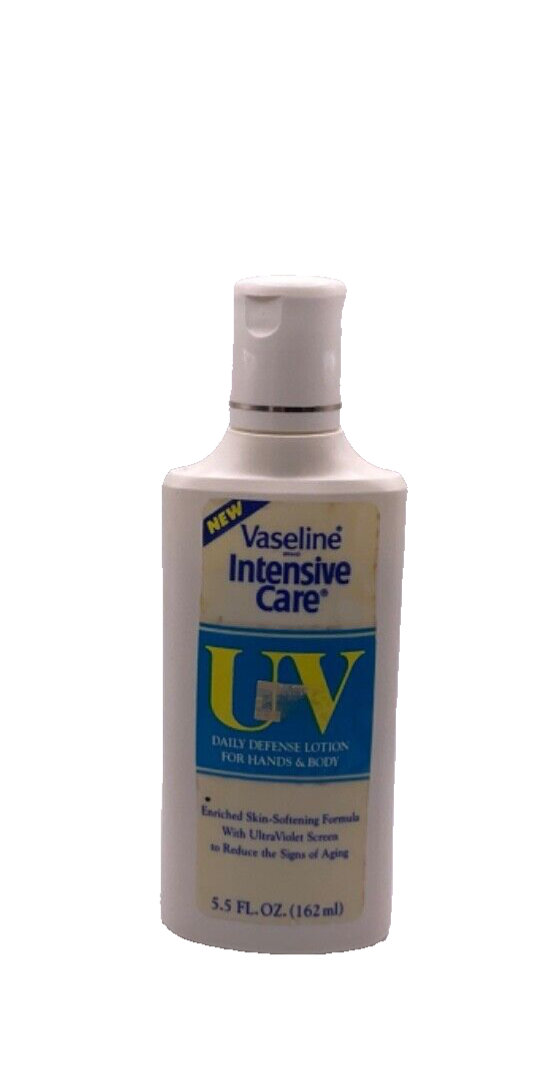 Vintage Vaseline Intensive Care UV Daily Defense Lotion For Hands & Body 5.5 oz