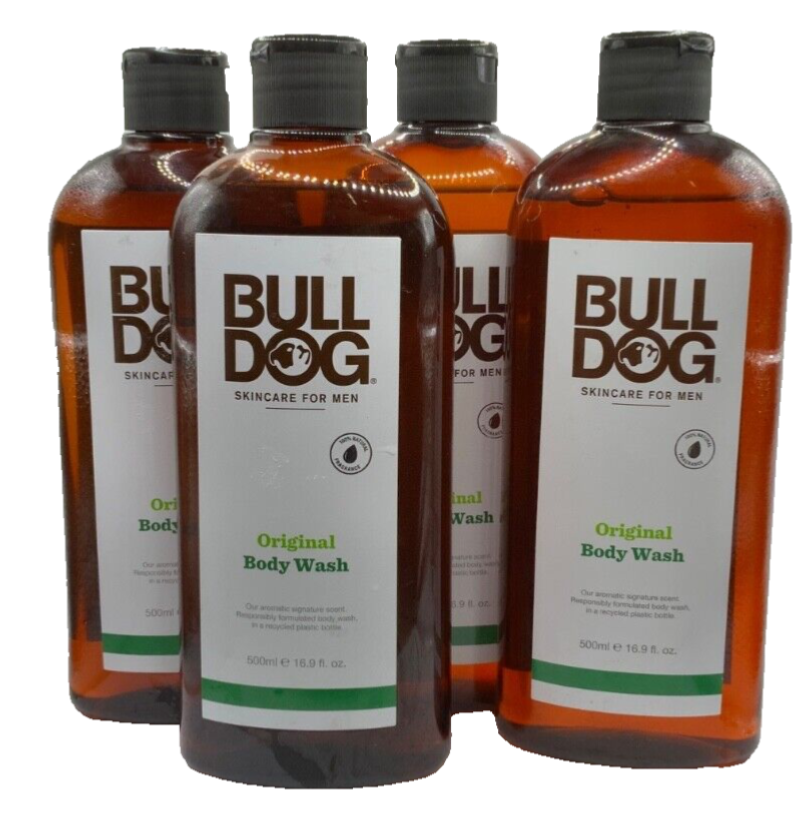 (4) Bull Dog Original Body Wash 16.9oz