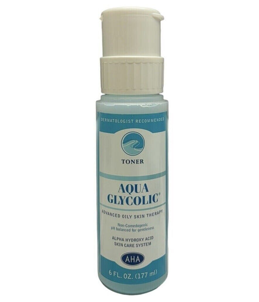 AG Aqua Glycolic Facial Toner Alpha Hydroxy 6 oz