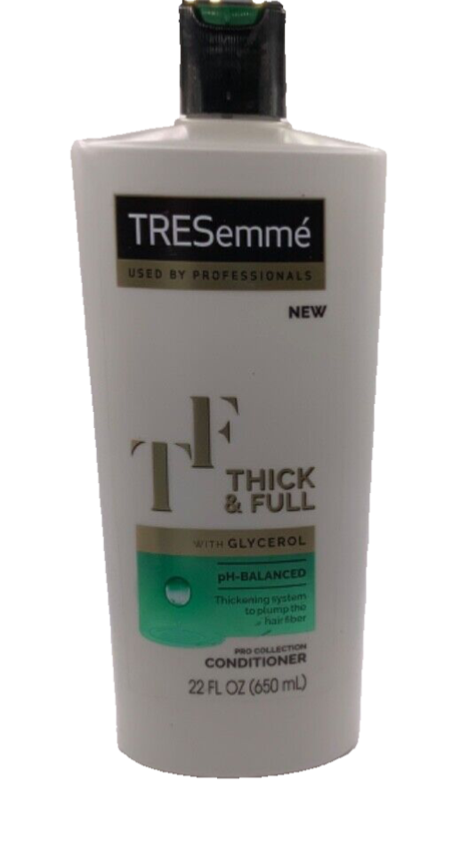 ( LOT OF 3) TRESemme Thick & Full with Glycerol  Ph-Balanced Conditioner 22 oz