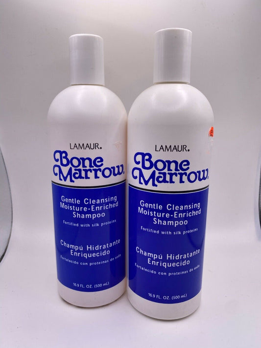 (2) Lamaur Bone Marrow Gentle Cleansing Moisture Enriched Shampoo - 16.9 oz Each