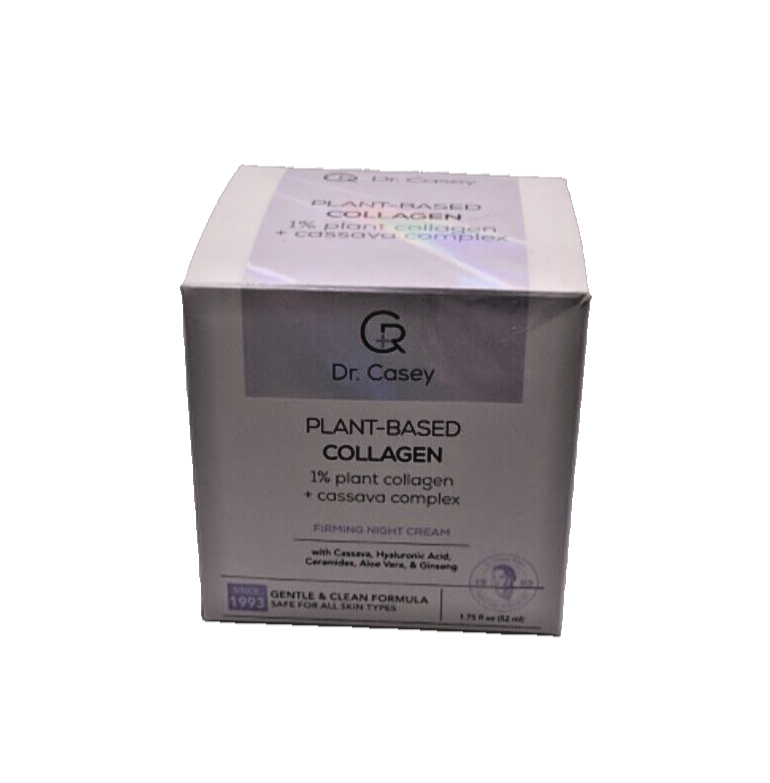 Dr. Casey Plant-Based Collagen Firming Night Cream Casava Complex 1.75 oz. NEW!