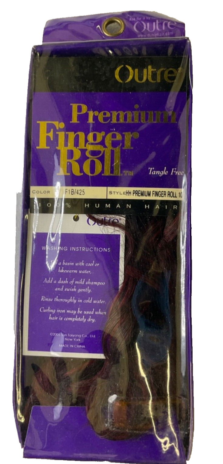 Outre Finger Roll Color F1B/425 Premium Finger Roll 10" 100% Human Hair
