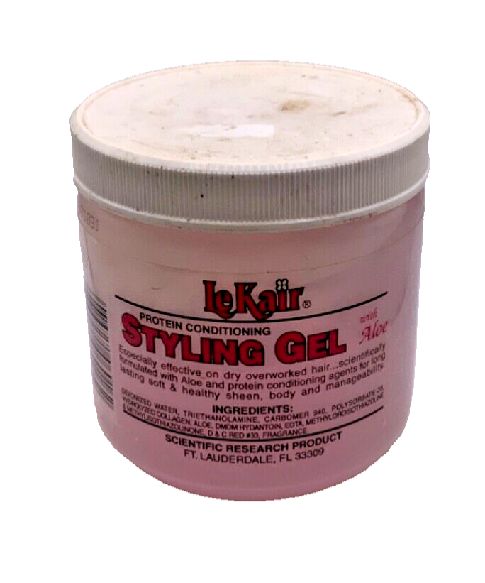 LeKair Protein Conditioning Extra Hold Styling Gel W/ Aloe Dry Hair Formula 16oz