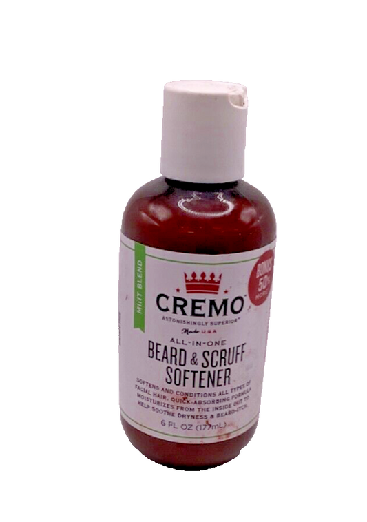 Cremo All-in-One Beard & Scruff Softener Mint Blend/6oz