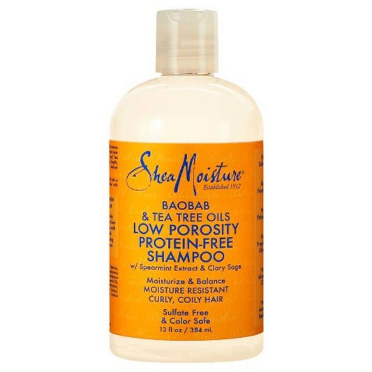 Shea Moisture Low Porosity Baobab And Tea Tree Oils Shampoo 13 oz