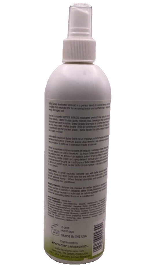 Better Braids Medicated Un-Braid Spray / 12 fl oz
