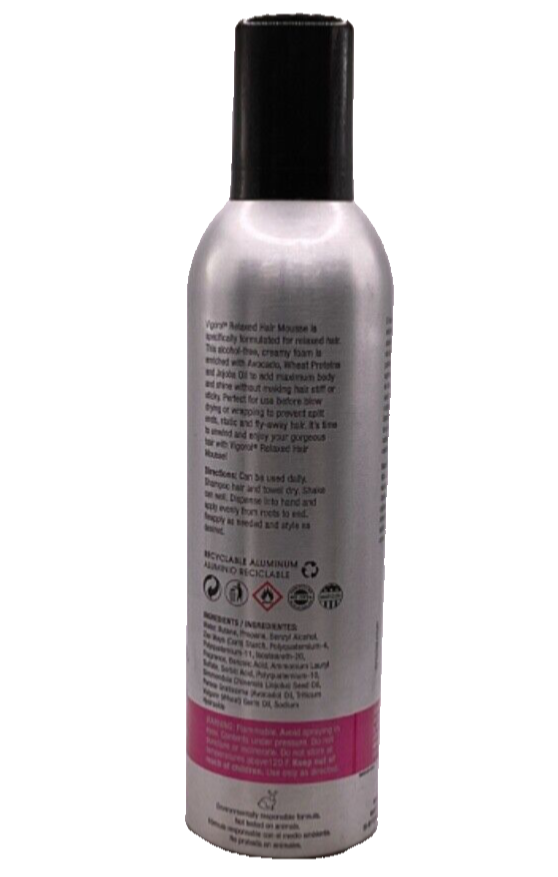 Vigorol Relaxed Hair Mousse - 12 oz