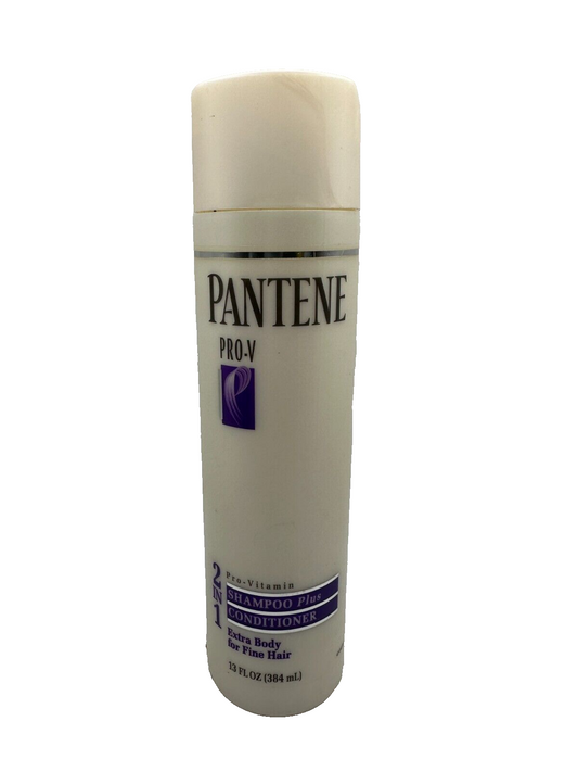 Vintage Pantene Pro-V 2in1 Shampoo Plus Conditioner Extra Body For Fine Hair