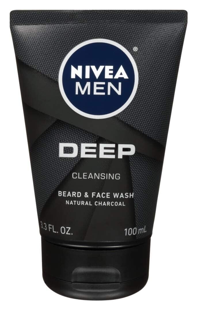 Nivea Men Deep Cleansing Beard And Face Wash 3.3 Ounce