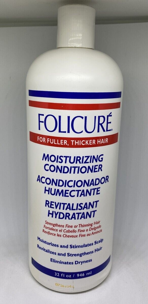 Folicure Moisturizing Conditioner 32 oz for Fuller, Thicker Hair. NEW.