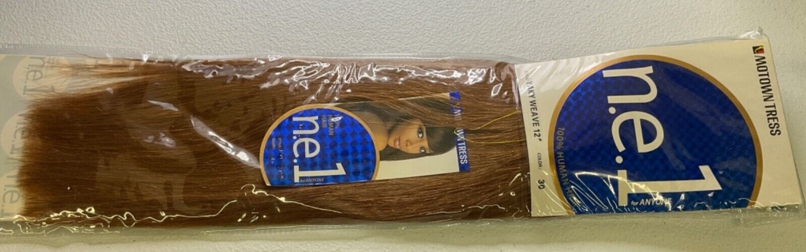 Motown Tress n.e.1 for ANYONE 100% Human Hair Yaky Weave Color 30 (12 inches)