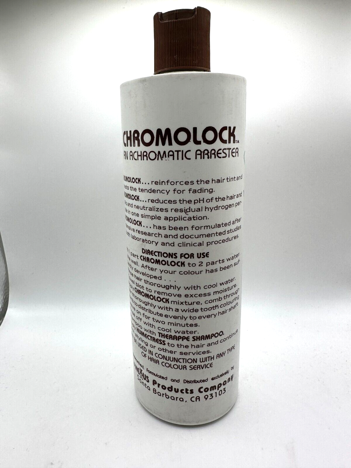 Vtg Nexxus Chromolock An Achromatic Arrester - 16 fl oz