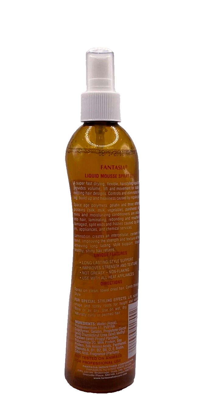 Fantasia Liquid Mousse Spray Gel Super Film Hold / 12 oz