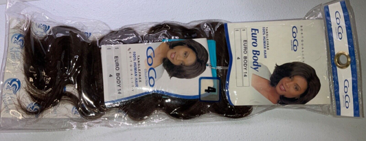 Coco Collection 100% Human Hair Euro Body Color 4 (14 inches)
