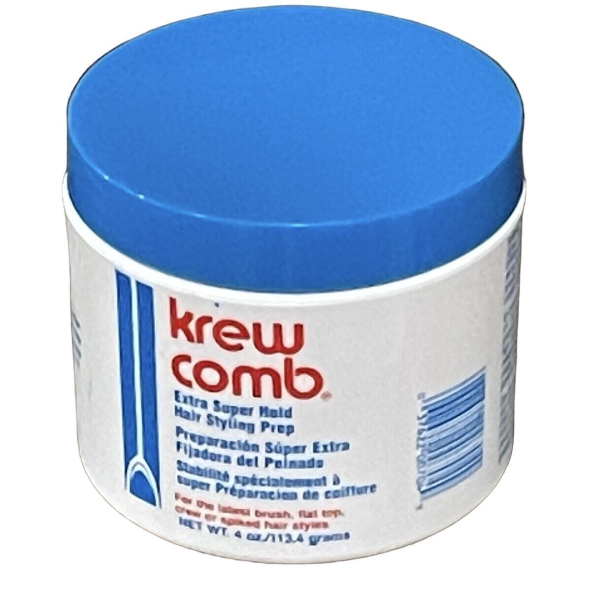 Original Master Krew Comb Extra Super Hold Hair Styling Prep 4 oz. New