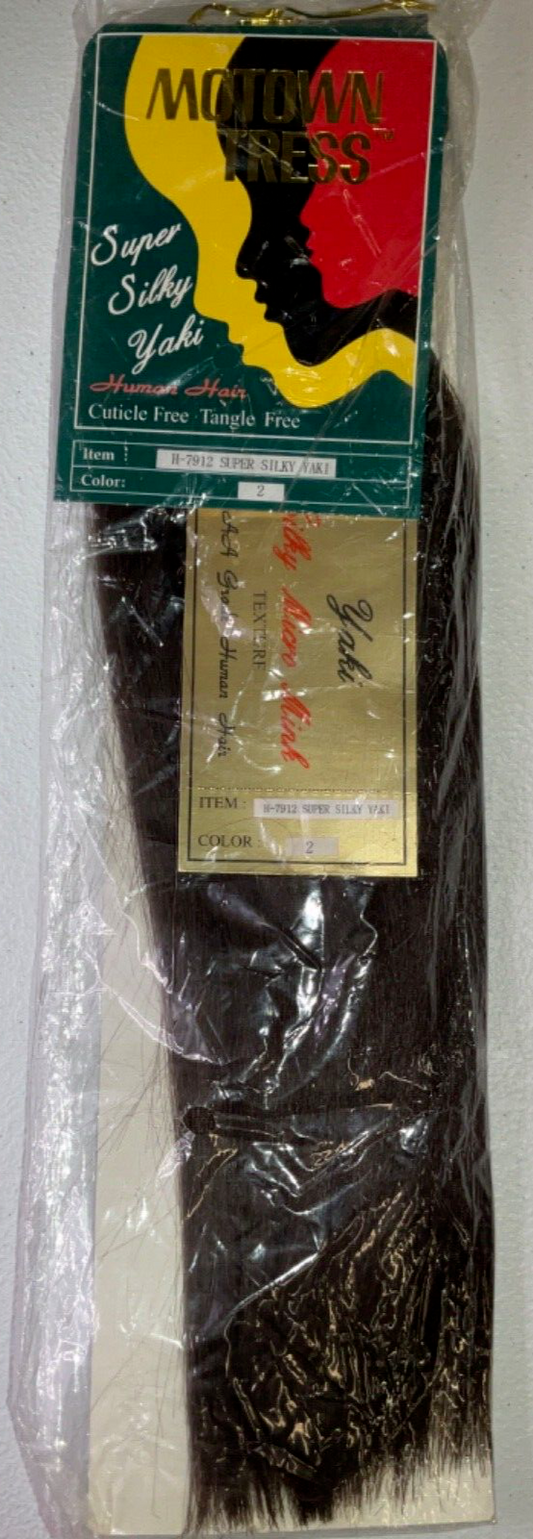 Motown Tress Human Hair Super Silky Yaki/Color 2/12 inches