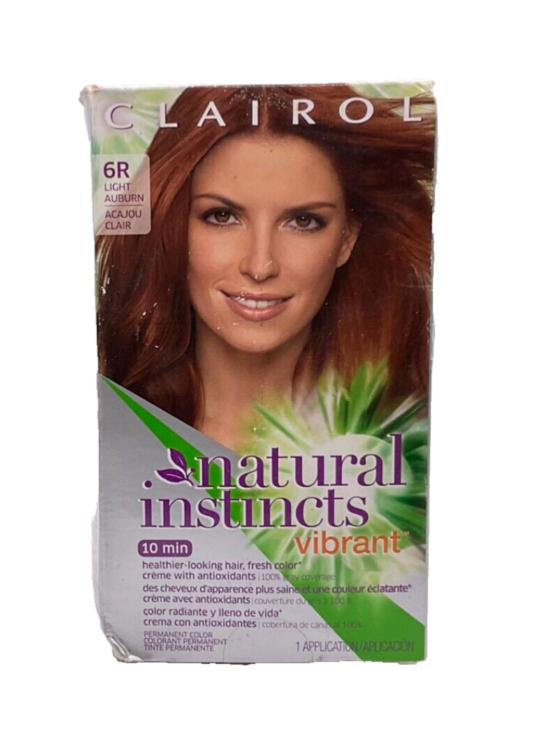 Clairol 6R Light Auburn Natural Instincts Vibrant