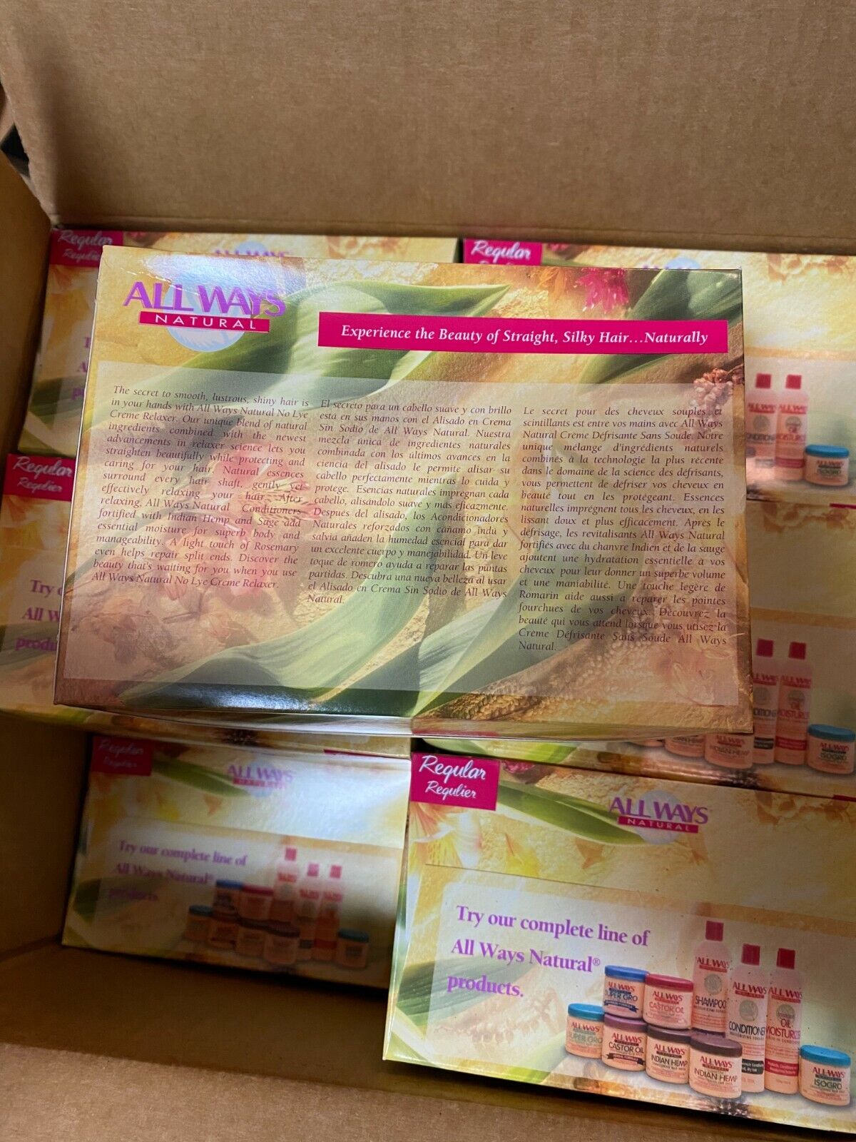 (12) ALLWAYS NATURAL CREME RELAXER REGULAR NIB