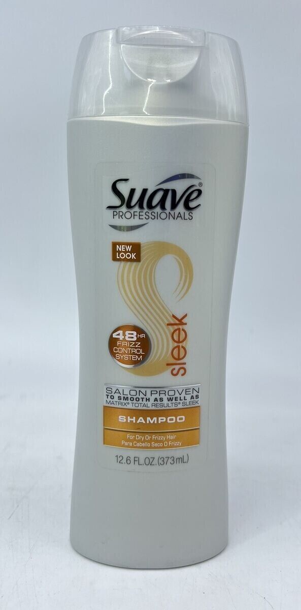 Suave Professionals Sleek & Smooth Shampoo 48h Frizz Control System 12.6oz