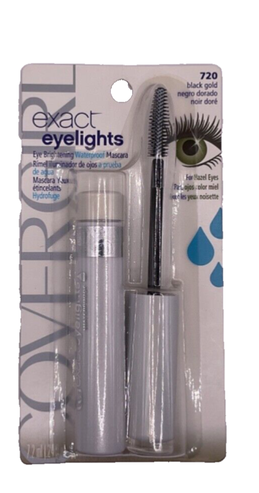 NIP Covergirl Exact Eyelights Waterproof Mascara  #720 Black Gold Hazel Eyes 