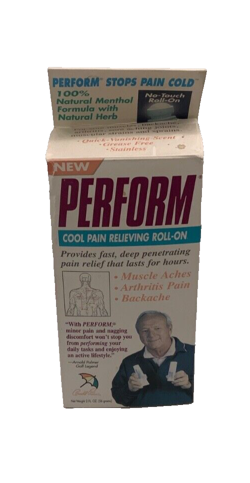 VTG Perform Cool Relieving Roll On for Muscle Aches Arthritis Pain and Backaches