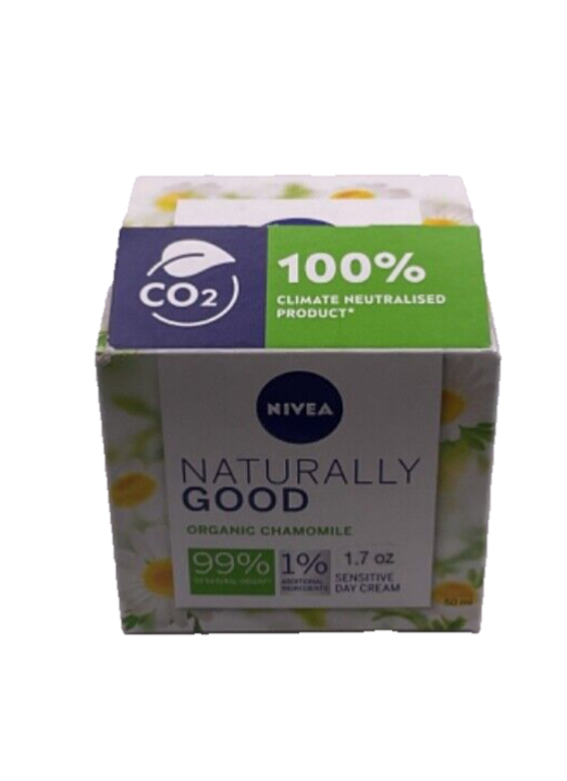 NIVEA NATURALLY GOOD SENSITIVE DAY CREAM+ORGANIC CHAMOMILLE 50ml/1.7 fl oz CO2