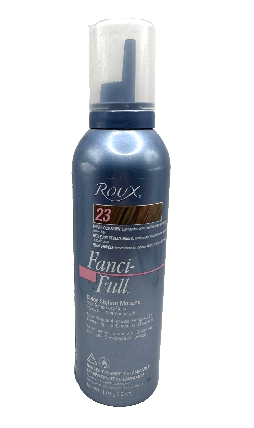 Roux Fanci Full Mousse Color Styling 23 Frivolous Fawn Revlon Temporary 6oz