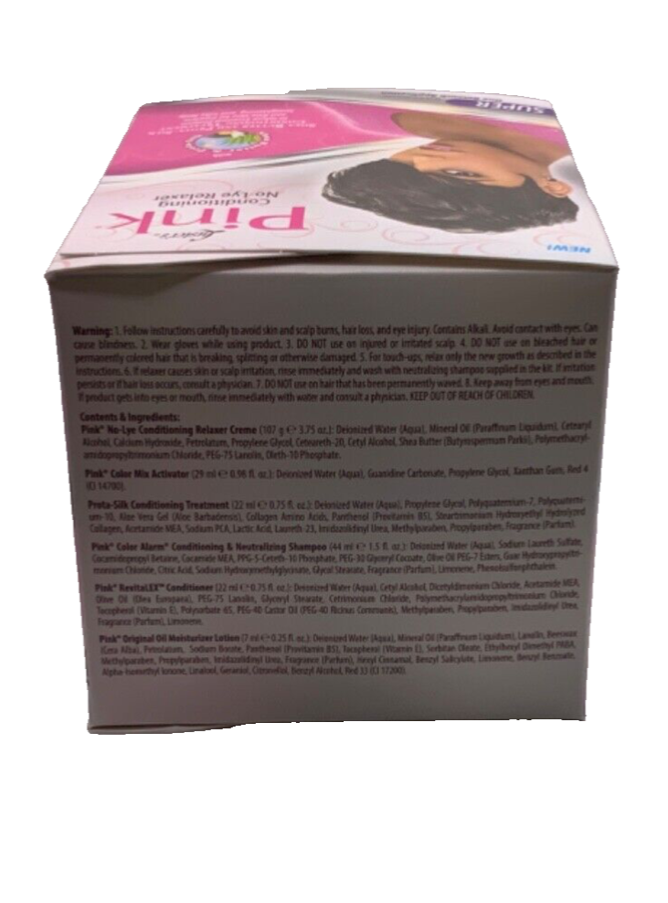 Luster's Pink Conditioning Super No-Lye Relaxer One Retouch Application