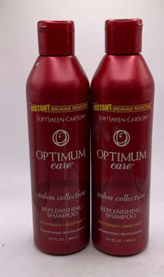 (2) Softsheen Carson Optimum Care Replenishing Shampoo Salon Collection/13.5oz