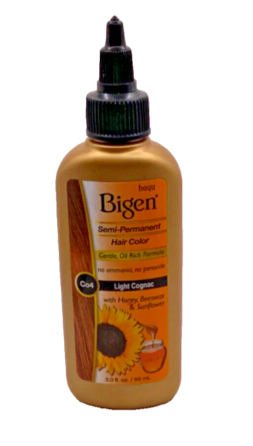 Bigen Semi-Permanent Hair Color Gentle, Oil Rich Formula Light Cognac 3.0oz