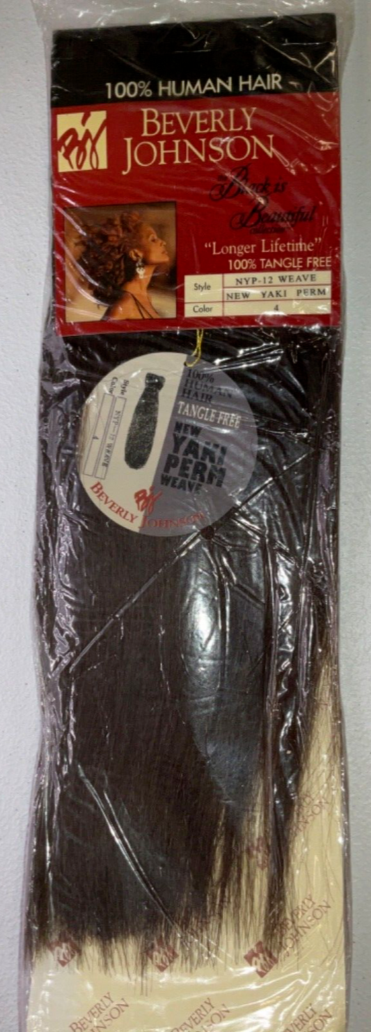 Beverly Johnson Black is Beautiful Collection Yaki Perm/Color 4/12 inch