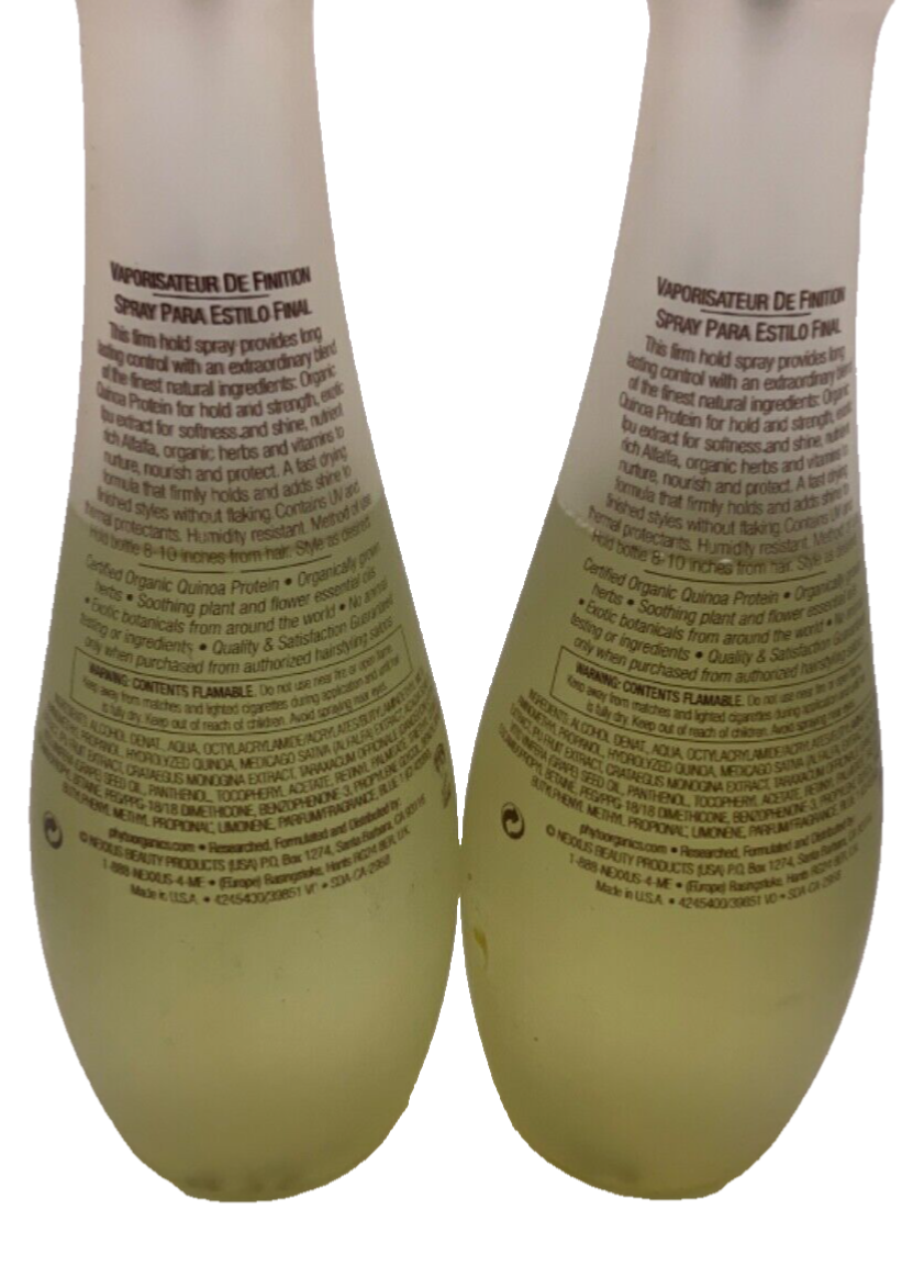 (2 Pack) NEXXUS Phyto Organics Absolute Firm Hold Hair Spray 10.1 oz