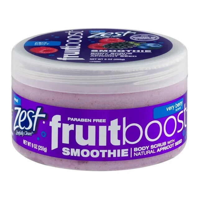 Zest Fruit Boost Fruitboost Body Scrub Smoothie Very Berry 9 Oz