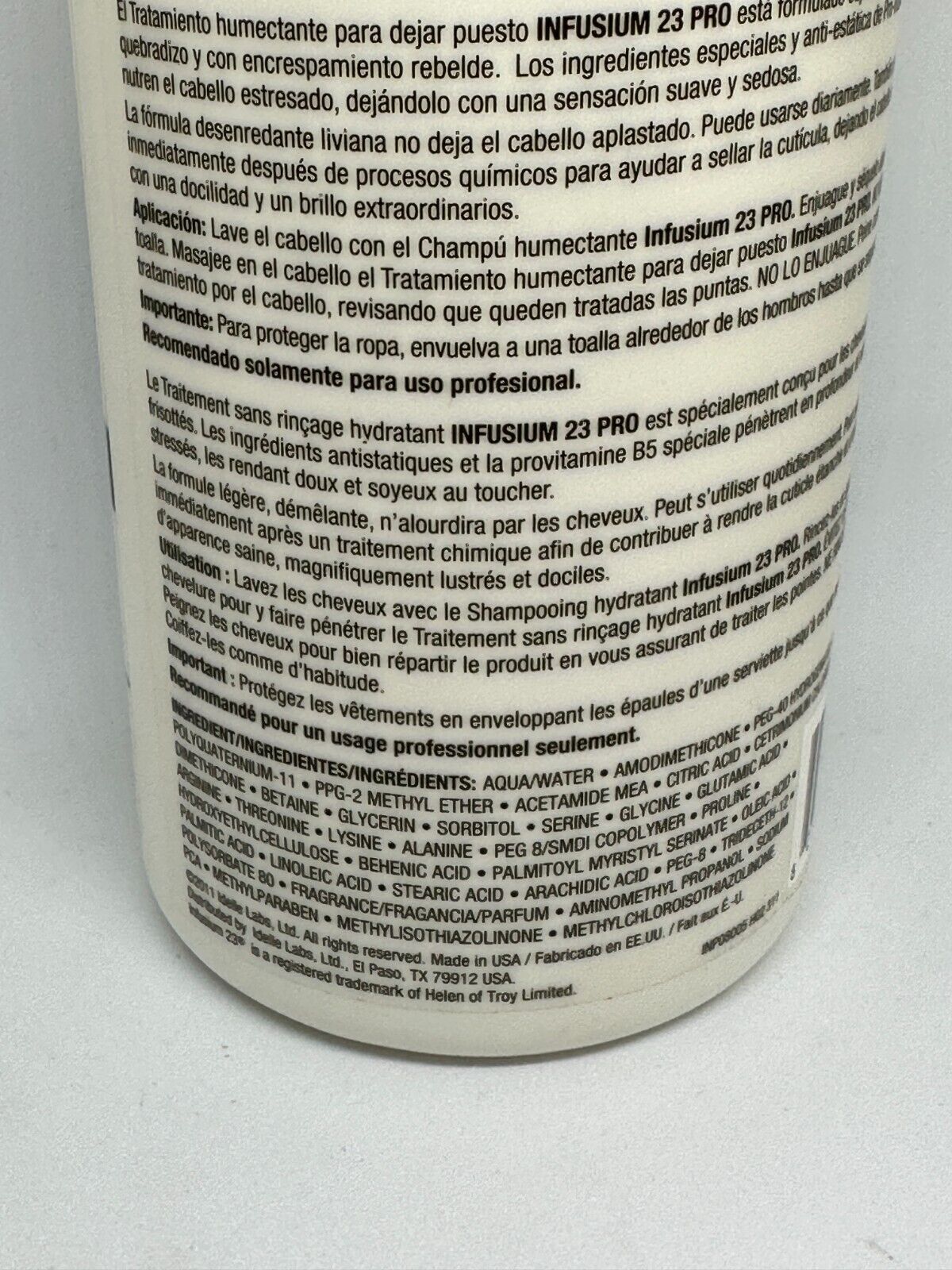 Infusium 23 Moisturizing Leave In Treatment Dry Hair - 33.8 oz