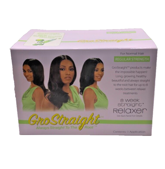 GroStraight Relaxer For Normal Hair Regular Strength 1 Application