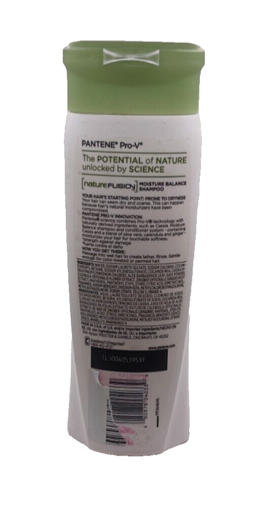 Pantene Nature Fusion Moisture Balance Shampoo 12.6oz