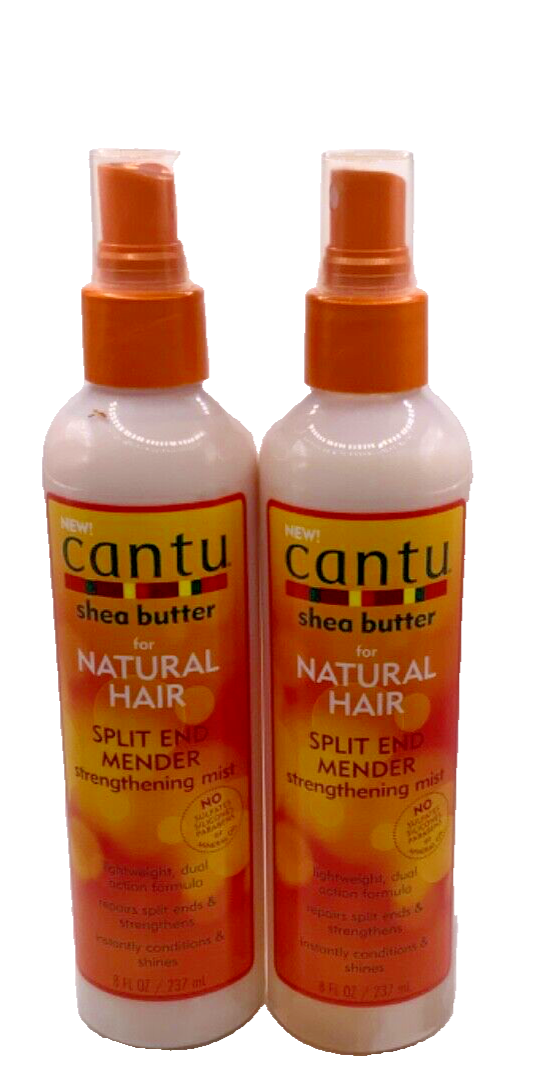 (2 PACK) Cantu Shea Butter Natural Hair Split End Mender Strengthening Mist 8oz