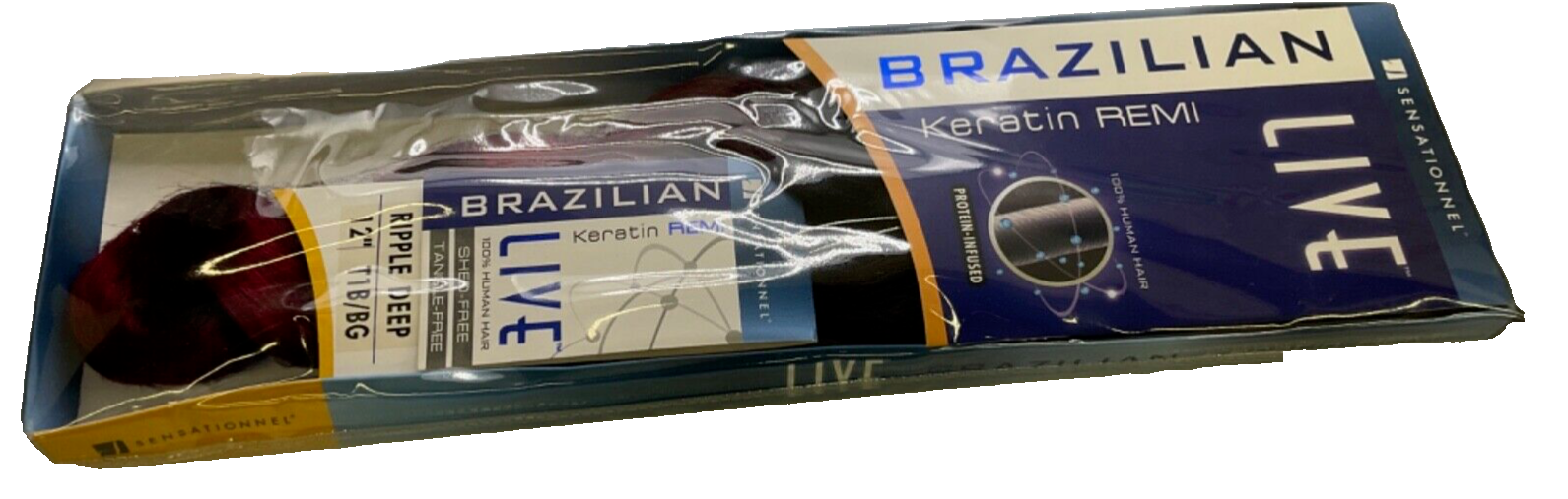 Sensationnel Live Brazilian Keratin Remi Ripple Deep Color #T1B/BG 12 inch