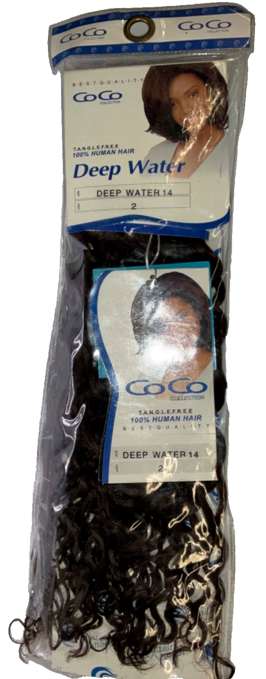 Coco Collection 100% Human Hair Deep Water/ Color 2 (14 inches)