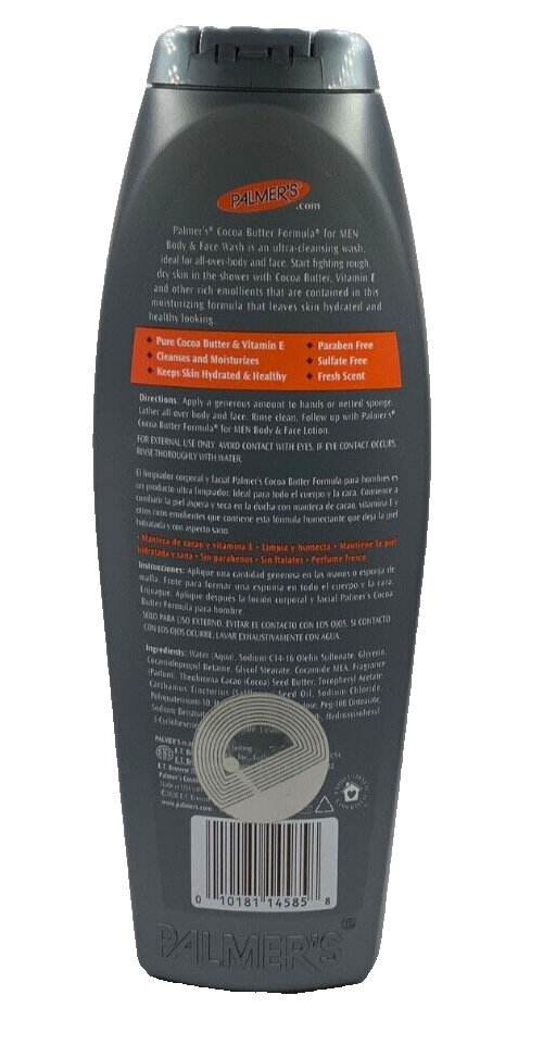 Palmer's Cocoa Butter Formula Men Body & Face Wash 17oz