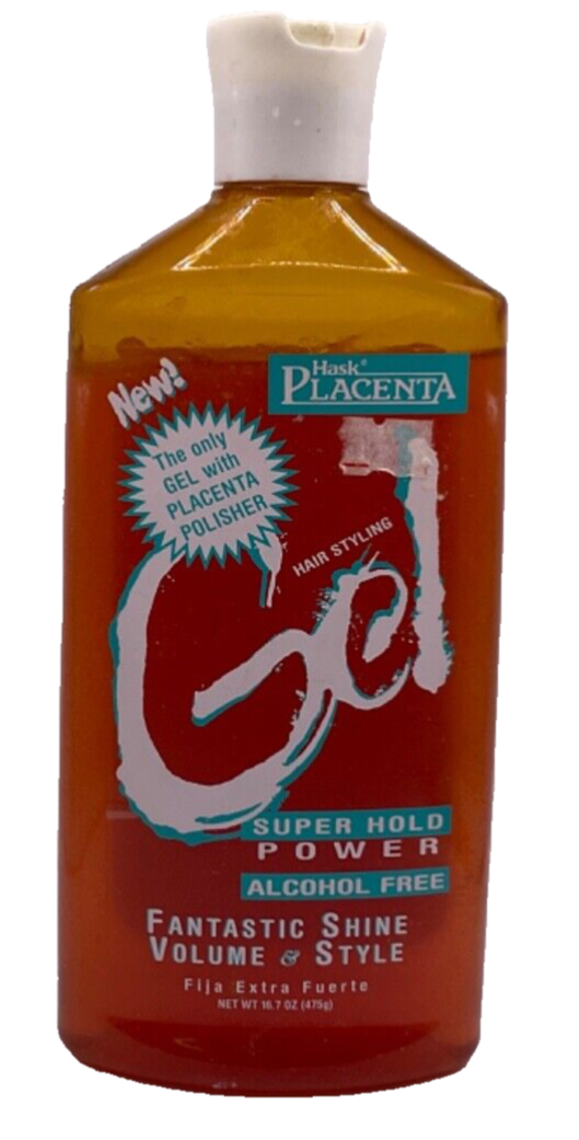 Hask Placenta Hair Styling Gel Super Hold Power/ 16.7 oz