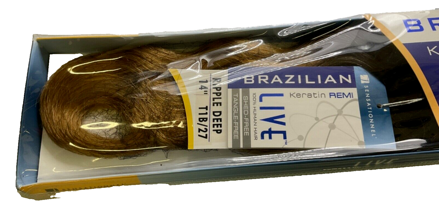 Sensationnel Live Brazilian Keratin Remi Ripple Deep Color #T1B/27 14 inch