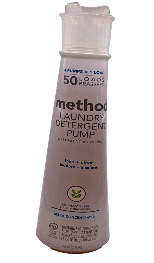 Method Laundry Detergent Pump / Free+Clear/ 20 fl oz