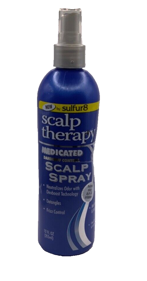 SULFUR8 SCALP THERAPY MEDICATED SCALP SPRAY FOR DANDRUFF CONTROL 12OZ